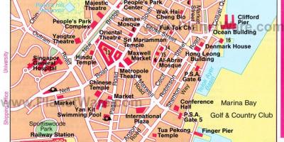 Chinatown de Singapur mapa