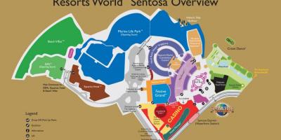 El Resorts World Sentosa mapa