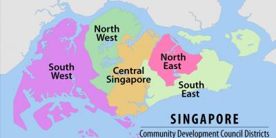 Mapa de la región Singapur