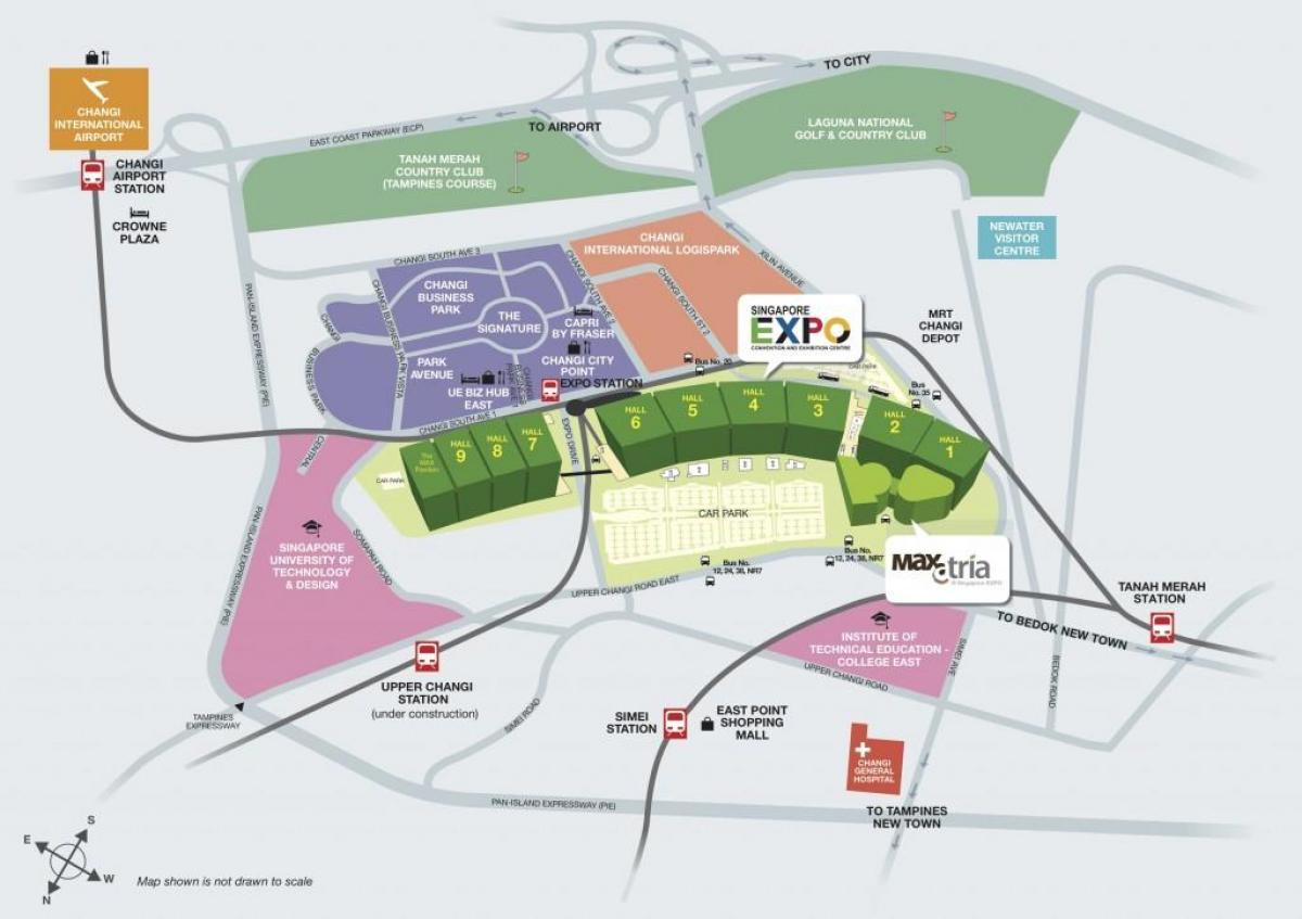 mapa de la expo de Singapur