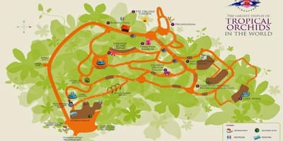 Jardín botánico de singapur mapa