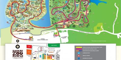 Mapa del zoo de Singapur